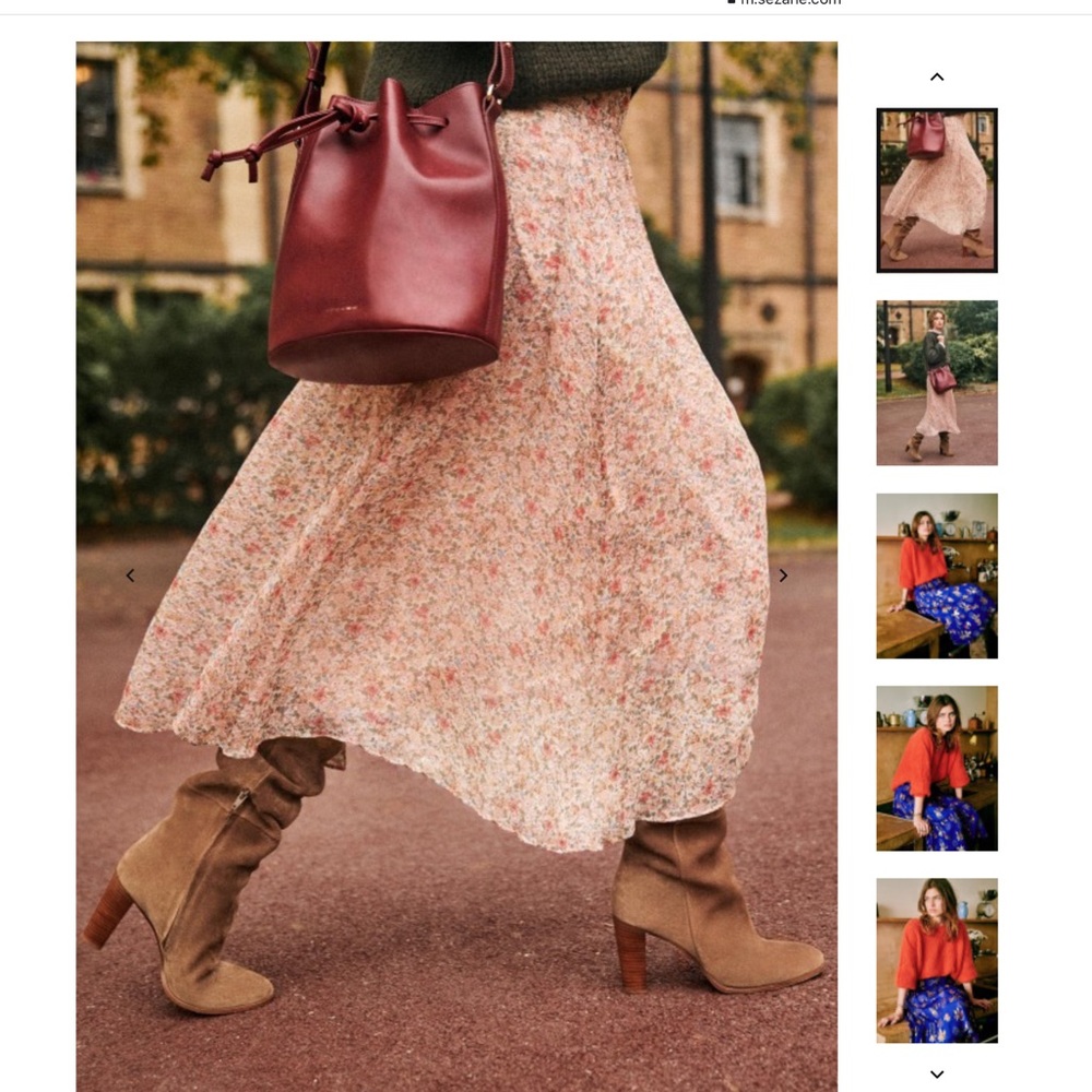 ISO Sezane Maria Skirt